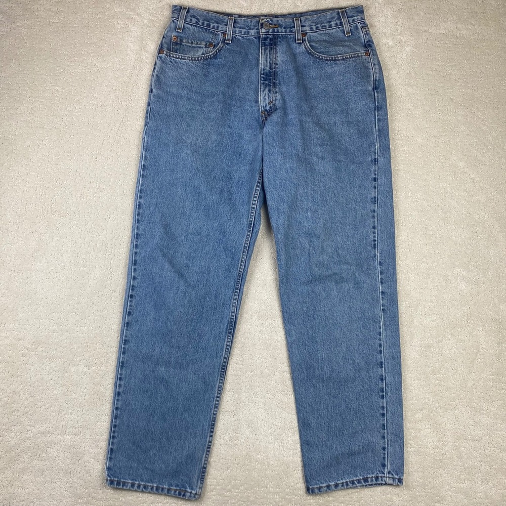 Vtg Levi's 550 Relaxed Jeans Mens 36x32 fits 35x31 Blue 100% Cotton Y2K Denim